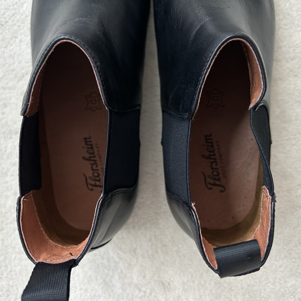 Florsheim Barrett Plain Toe Dress Chelsea Boots Men's 10 EE Slip On Leather - Picture 8 of 8